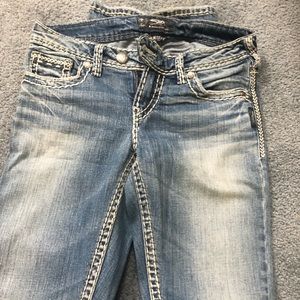 Silver Tuesday jeans $45. Size 28.